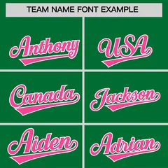 Green Pink Gradient Letterman Varsity Jacket Hoodie 5