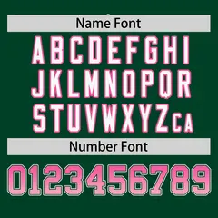 Green Pink-Lt Pink Gradient Side Authentic Baseball Jersey 4