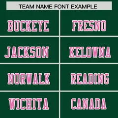 Green Pink Shoulder Cut Two-Tone Flag Football Jersey 3