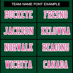 Green Pink-White Classic Style Authentic Football Jersey 3