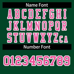 Green Pink-White Classic Style Authentic Football Jersey 4