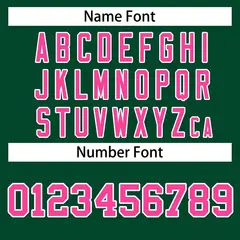Green Pink-White Classic Style Hockey Jersey 4