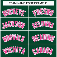 Green Pink-White Classic Style Hockey Jersey 3