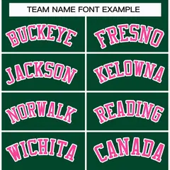 Green Pink-White Classic Style Hockey Jersey 3