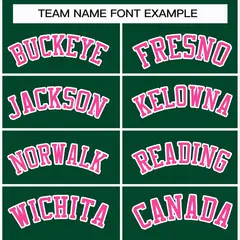 Green Pink-White Classic Style Hockey Jersey 3