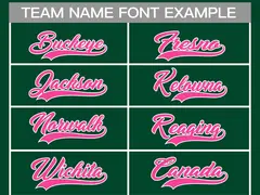 Green Pink-White Classic Style Hockey Jersey 3