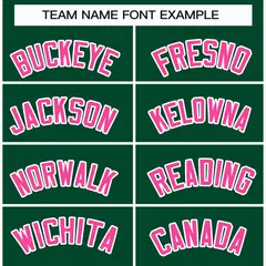 Green Pink-White Classic Style Hockey Jersey 3