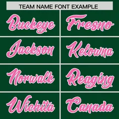Green Pink White Side Stripe Authentic Football Jersey 3