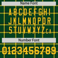 Green Plaid Authentic Baseball Jersey 4