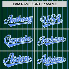 Green Powder Blue Stripe Raglan Baseball Jersey 3