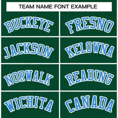 Green Powder Blue-White Raglan Varsity Full-Snap Letterman Jacket 5