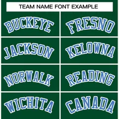 Green Powder Blue-White Varsity Full-Snap Letterman Jacket 3