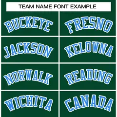 Green Powder Blue-White Varsity Full-Snap Letterman Jacket 5