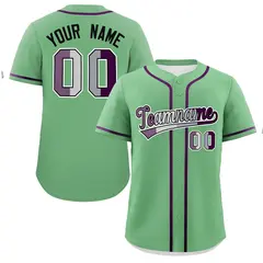 Green Purple Pride Month Classic Baseball Jersey 1