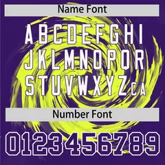 Green Purple Swirl Graffiti Baseball Jersey 4