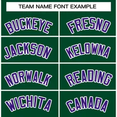 Green Purple-White Raglan Varsity Full-Snap Letterman Jacket 3