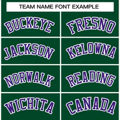 Green Purple-White Raglan Varsity Full-Snap Letterman Jacket 3