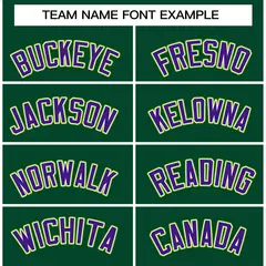 Green Purple-White Raglan Varsity Full-Snap Letterman Jacket 5