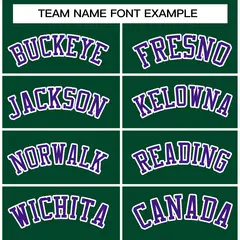 Green Purple-White Raglan Varsity Full-Snap Letterman Jacket 5