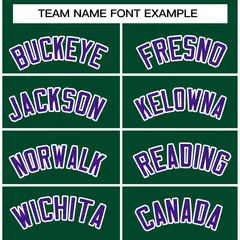Green Purple-White Raglan Varsity Full-Snap Letterman Jacket 5