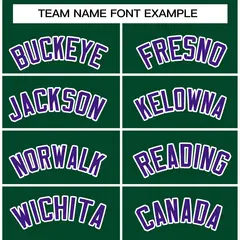Green Purple-White Raglan Varsity Full-Snap Letterman Jacket 5
