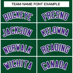 Green Purple-White Varsity Full-Snap Letterman Jacket 3