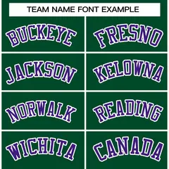 Green Purple-White Varsity Full-Snap Letterman Jacket 3