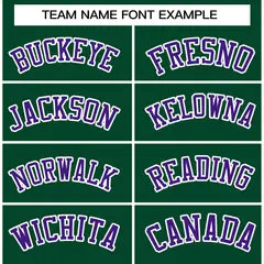 Green Purple-White Varsity Full-Snap Letterman Jacket 5