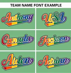 Green Rainbow Pride Month Raglan Sleeves Baseball Jersey 3