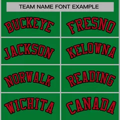 Green Red-Black Classic Varsity Full-Snap Letterman Jacket 5