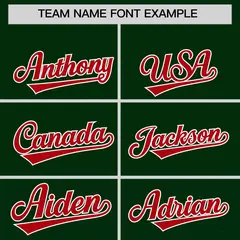 Green Red Floral Gradient Full Button Baseball Jersey 3
