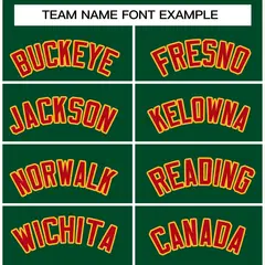 Green Red-Gold Classic Varsity Full-Snap Letterman Jacket 3