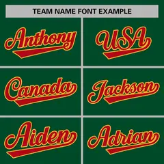 Green Red-Gold Classic Varsity Full-Snap Letterman Jacket 3