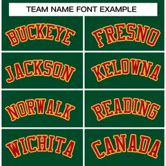 Green Red-Gold Classic Varsity Full-Snap Letterman Jacket 3