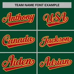 Green Red-Gold Classic Varsity Full-Snap Letterman Jacket 5