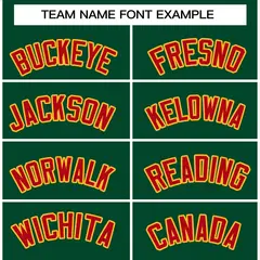 Green Red-Gold Classic Varsity Full-Snap Letterman Jacket 5