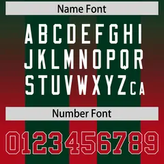 Green Red Gradient Vertical Width Stripe Football Jersey 4