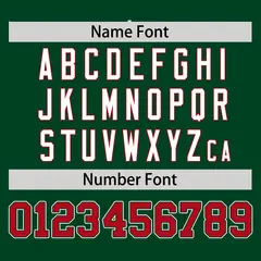 Green Red Half Stripe Authentic Baseball Jersey 4