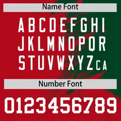 Green Red Ink Pattern Authentic Baseball Jersey 4