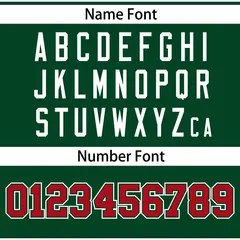 Green Red Raglan Gradient Thick Stripe Baseball Jersey 4