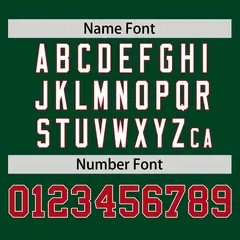 Green Red Raglan Sleeves Authentic Baseball Jersey 4