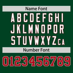 Green Red Raglan Sleeves Authentic Baseball Jersey 4