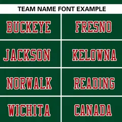 Green-Red Raglan Sleeves Fashion Authentic Football Jersey 3