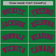 Green Red-Royal Classic Varsity Full-Snap Letterman Jacket 5