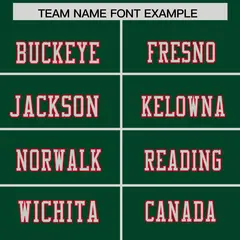 Green Red Shoulder Cut Two-Tone Flag Football Jersey 3