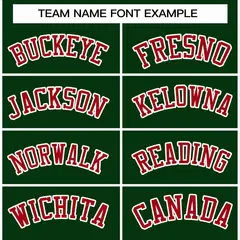 Green Red White Raglan Varsity Full-Snap Letterman Jacket 3