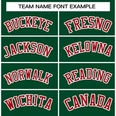 Green Red White Raglan Varsity Full-Snap Letterman Jacket 3