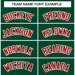 Green Red White Raglan Varsity Full-Snap Letterman Jacket 5