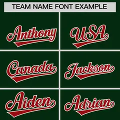 Green Red White Varsity Jacket with Faux Leather Sleeves 4