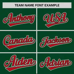 Green Red Zebra Graffiti Authentic Baseball Jersey 3
